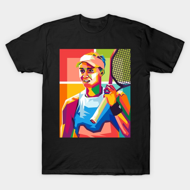 elena rybakina T-Shirt by cool pop art house